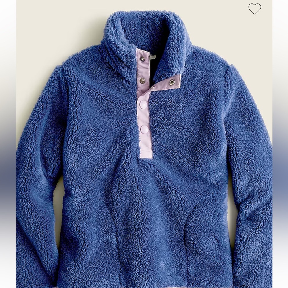 Crewcuts girls Blue Fleece Sweatshirt Quarter-Zip size XL